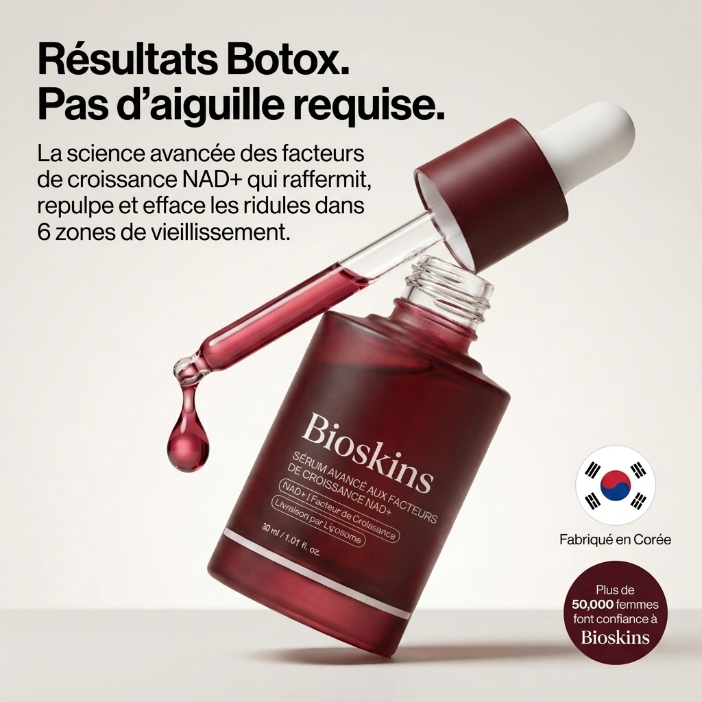 Sérum NAD+ Bioskins — bénéfices