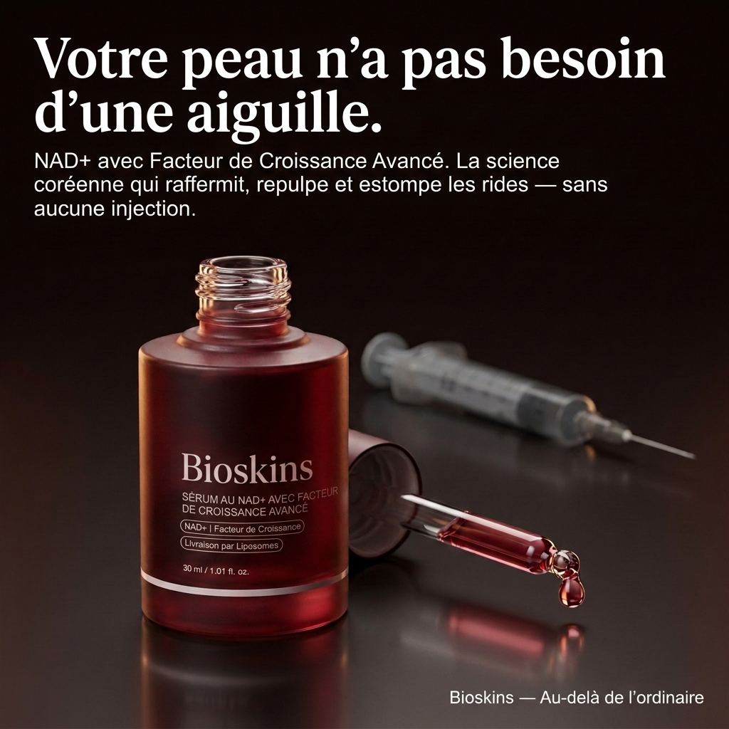 Sérum NAD+ Bioskins — actifs