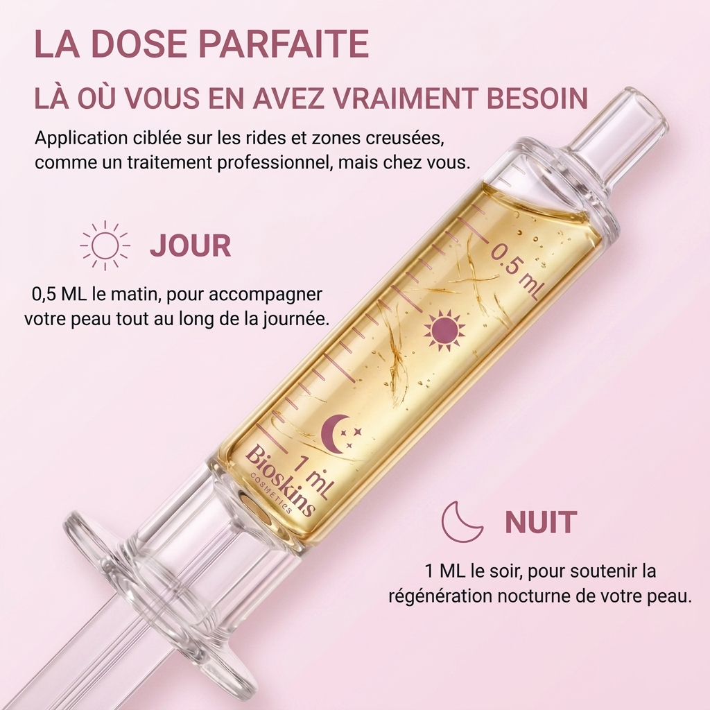 Seringue cosmétique — application ciblée