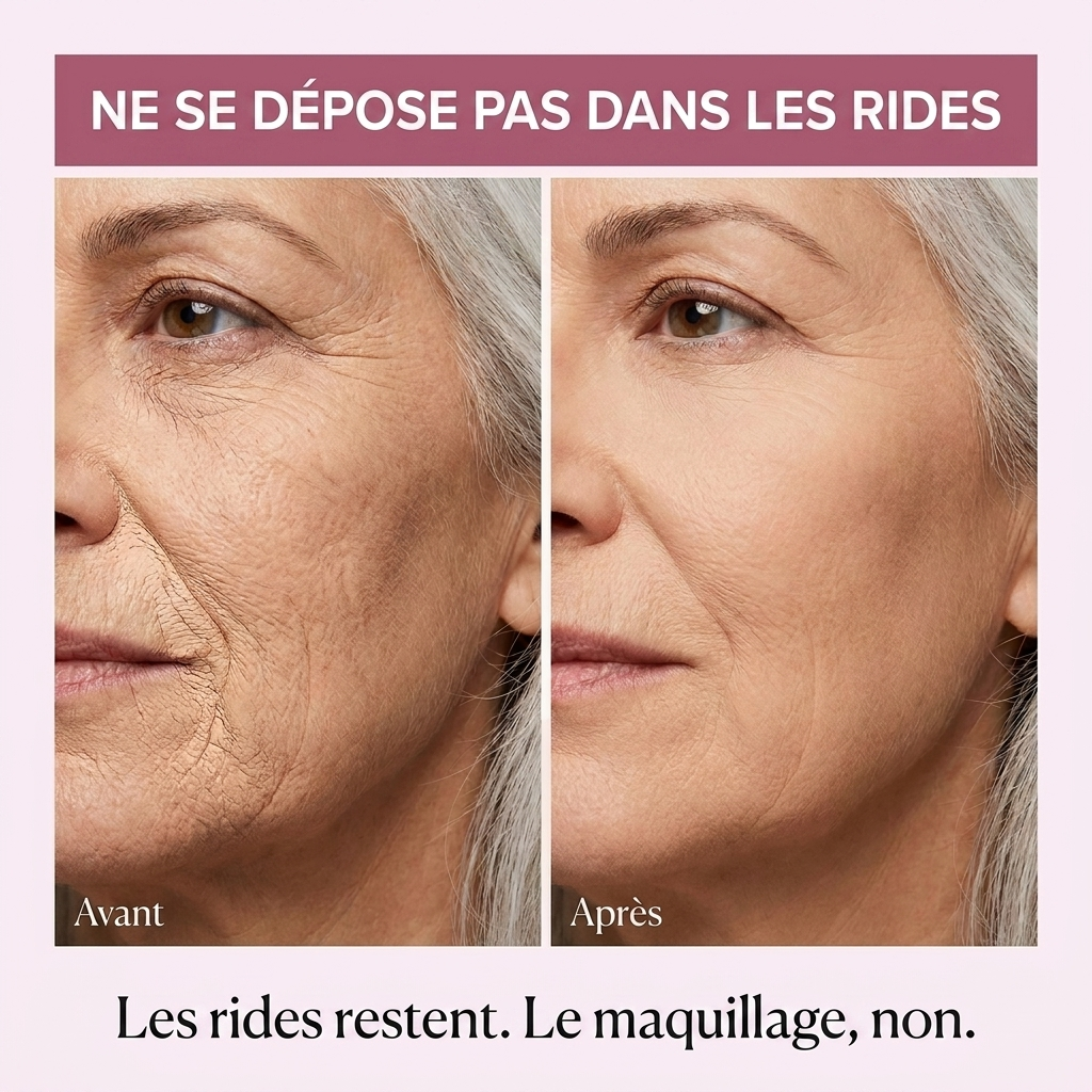 Les rides restent, le maquillage non
